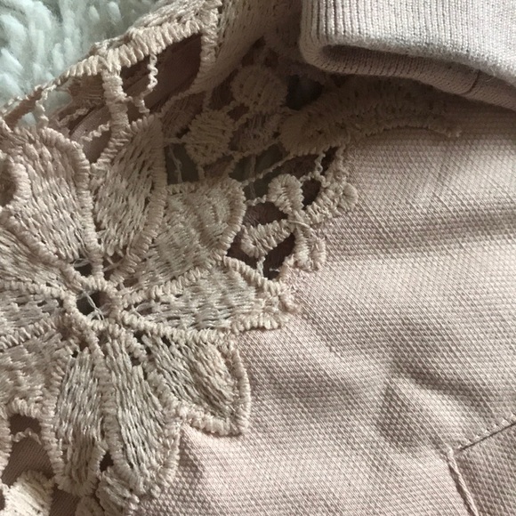 Chelsea28 Pink Lace Bomber Jacket Size Small - Picture 3 of 7